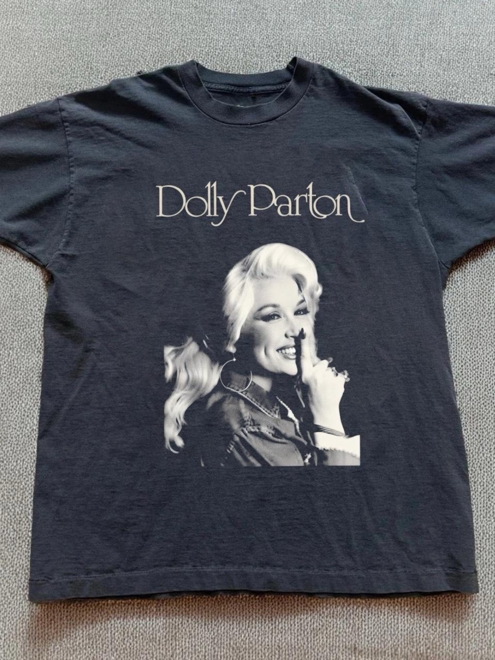 Gildan Black Kids Tee with White Portrait Graphic